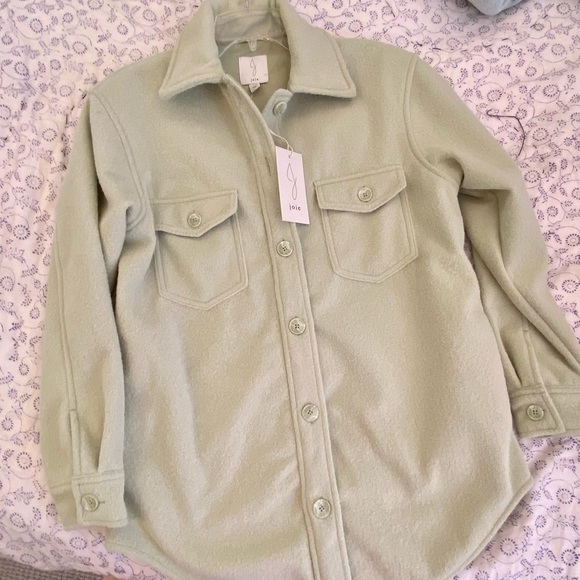 Joie | Green Button Up Shirt Jacket NWT - Picture 7 of 7